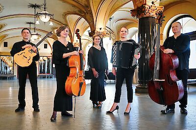 Ankündigungsmotiv für die Veranstaltung Jazz und Weltmusik im Hofgarten