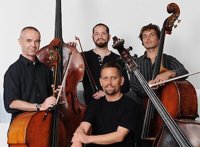 Announcement image for the event Kontrabass Quartett „BASZ“
