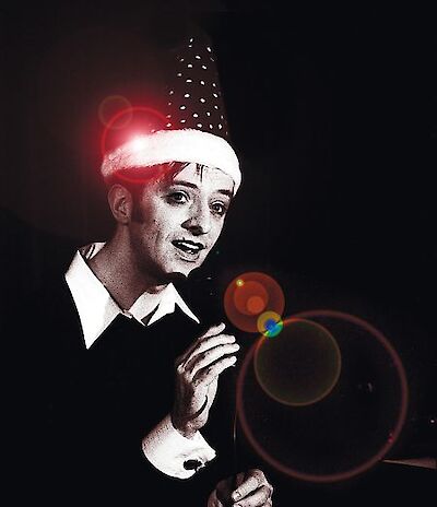 Ankündigungsmotiv für die Veranstaltung Mayo Velvo: "Have yourself a Velvo Little Christmas"
