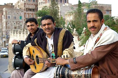 Ankündigungsmotiv für die Veranstaltung Ali Enabah Trio
