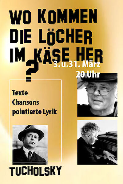 Ankündigungsmotiv für die Veranstaltung Wo kommen die Löcher im Käse her?