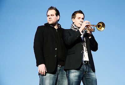 Ankündigungsmotiv für die Veranstaltung Roman & Julian Wasserfuhr Quartet