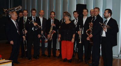 Ankündigungsmotiv für die Veranstaltung Rhine Town Band -- Jazz Orchestra & Ursula Becker (voc)