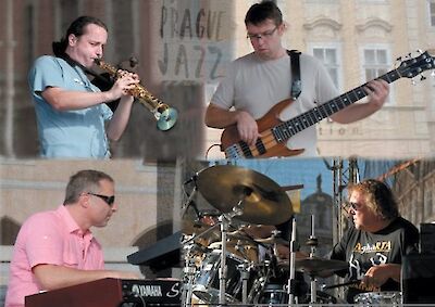 Ankündigungsmotiv für die Veranstaltung Rhythm Desperados Quartet