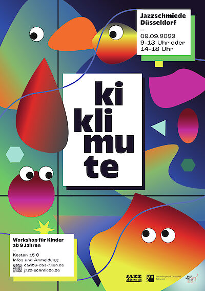 Ankündigungsmotiv für die Veranstaltung Kiklimute – ein Musik-Workshop für 9- bis 14-jährige