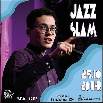 Ankündigungsmotiv für die Veranstaltung Jazzslam!