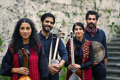 Ankündigungsmotiv für die Veranstaltung Rokhs Quartet