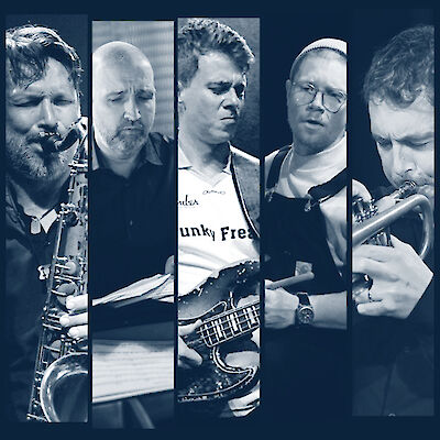 Ankündigungsmotiv für die Veranstaltung Jam Session – Schmitz / Carniaux / Gahler / Furmann / Degenhardt