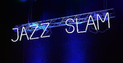 Ankündigungsmotiv für die Veranstaltung Jazzslam!