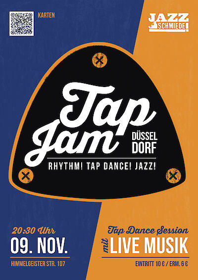 Ankündigungsmotiv für die Veranstaltung Tap Jam