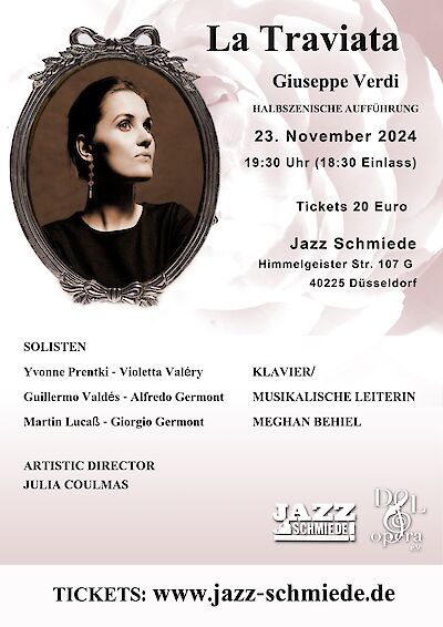 Announcement image for the event Düsseldorf Lyric Opera presents: La Traviata