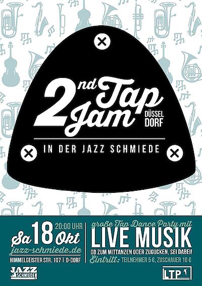 Ankündigungsmotiv für die Veranstaltung 2nd Tap Jam Düsseldorf