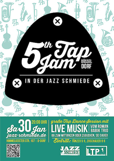 Ankündigungsmotiv für die Veranstaltung Tap Jam