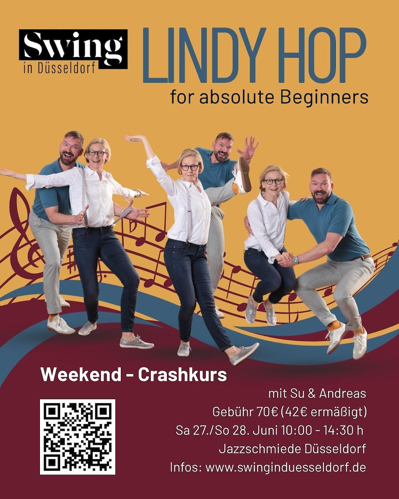 Lindy Hop Beginner Crashkurs 2-tägig - Jazz-Schmiede Düsseldorf