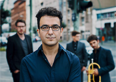 Ankündigungsmotiv für die Veranstaltung Jazz und Weltmusik im Hofgarten