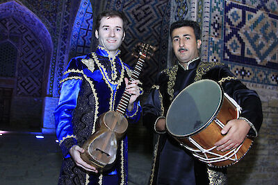 Ankündigungsmotiv für die Veranstaltung Sahib Pashazade Duo