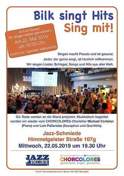 Announcement image for the event Chorcolores – »Bilk singt …«