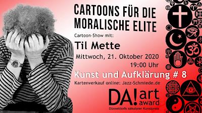 Announcement image for the event Til Mette: Cartoons für die moralische Elite